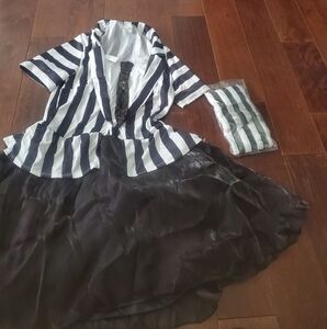 Beetlejuice Halloween Costume Size Large New Never Worn